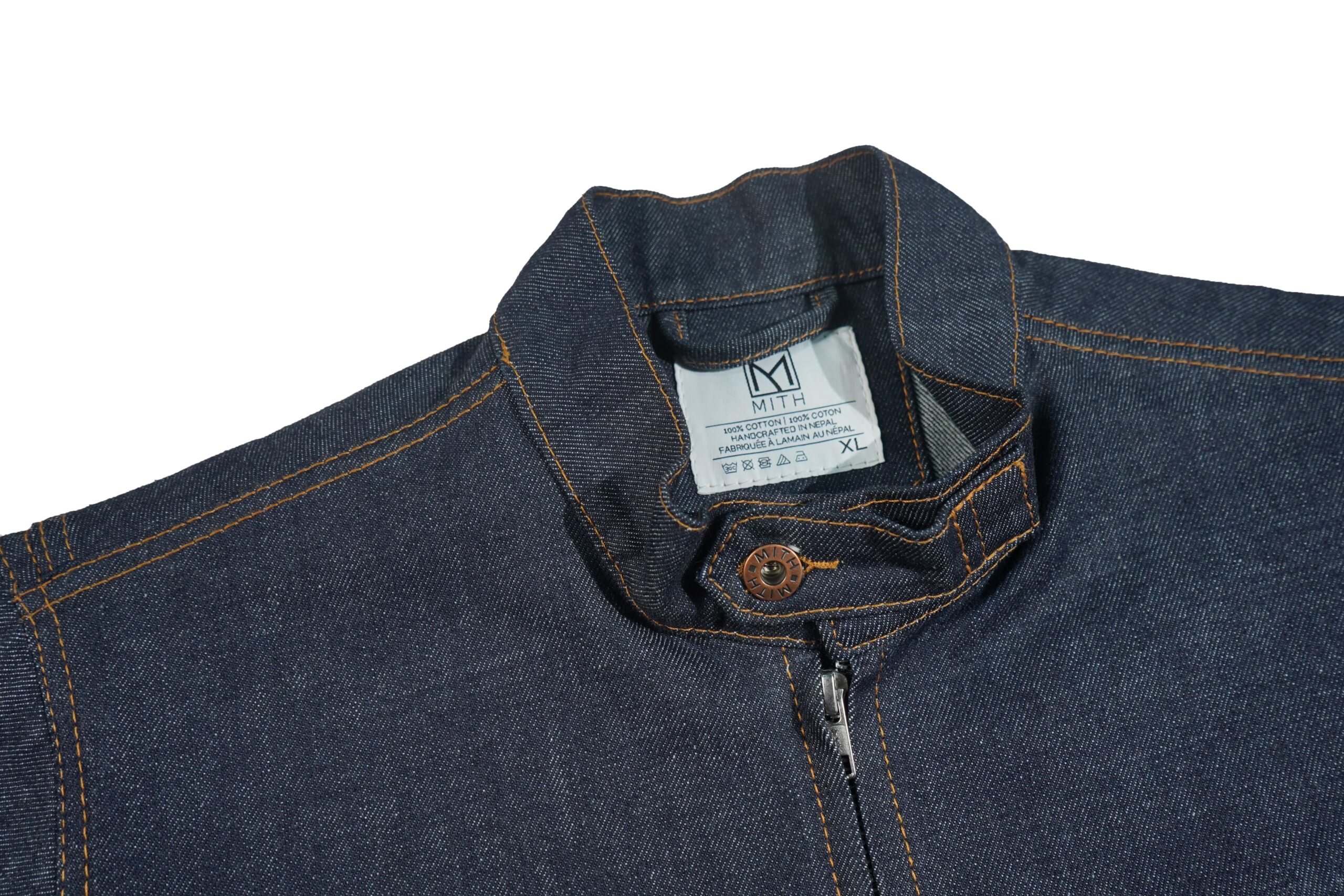 16oz Japanese Denim Biker Jacket – Indigo by Mith