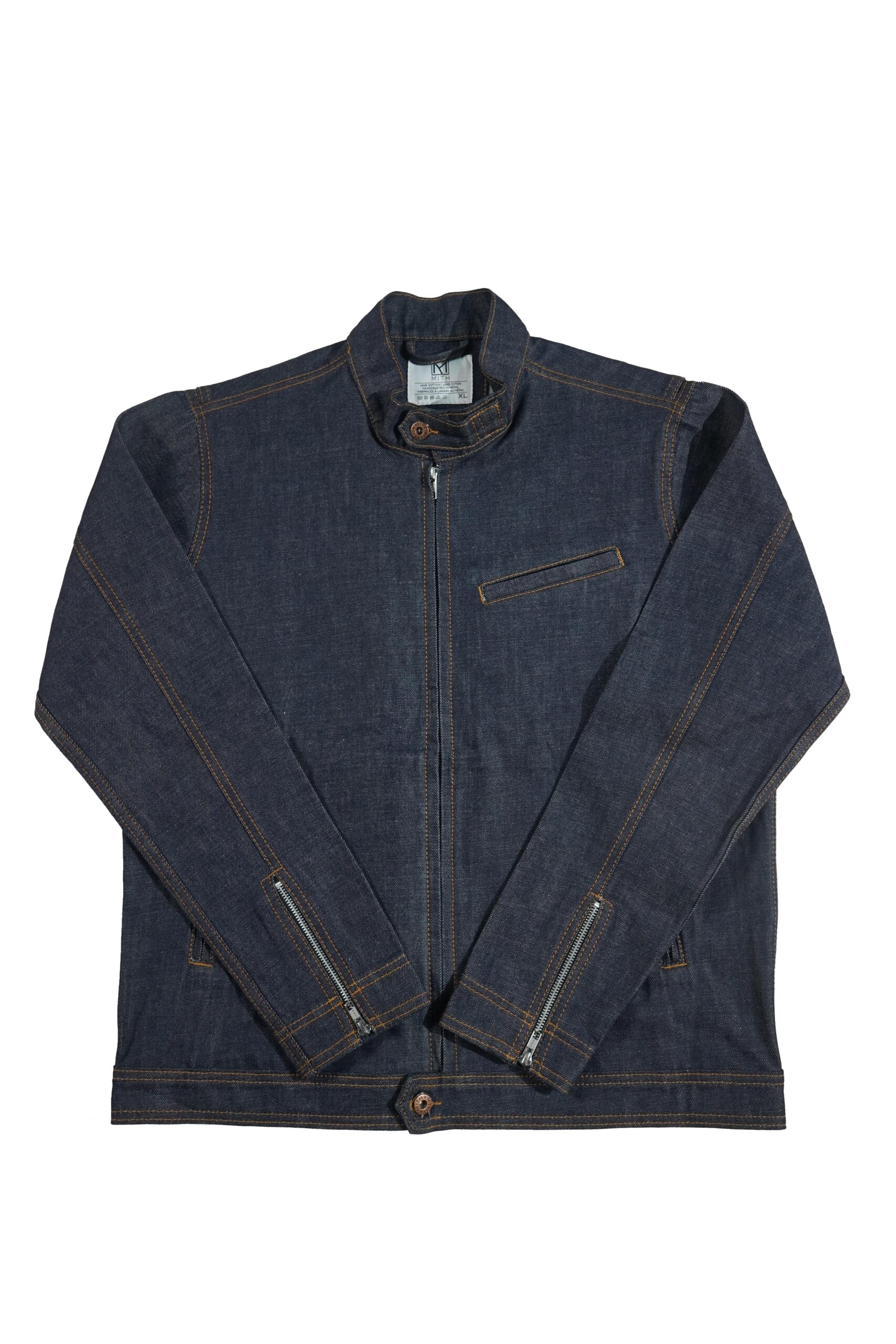 16oz Japanese Denim Biker Jacket – Indigo by Mith