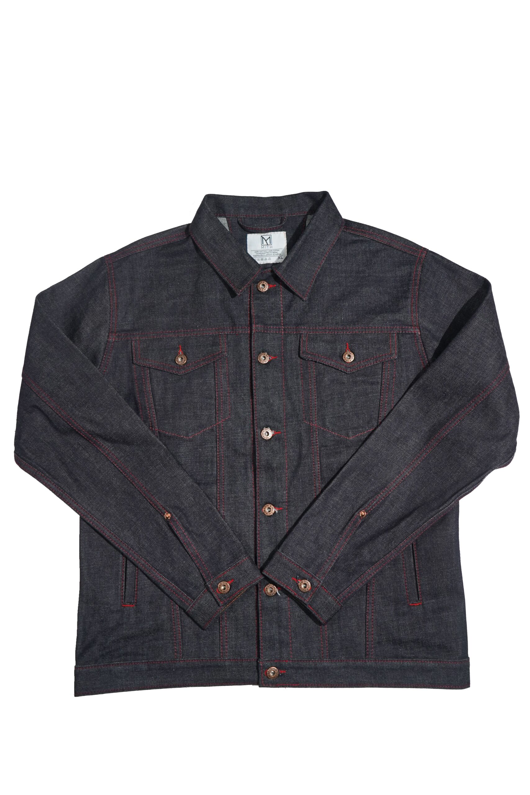 16oz Japanese Selvedge Denim Jacket Type III Red Thread Indigo