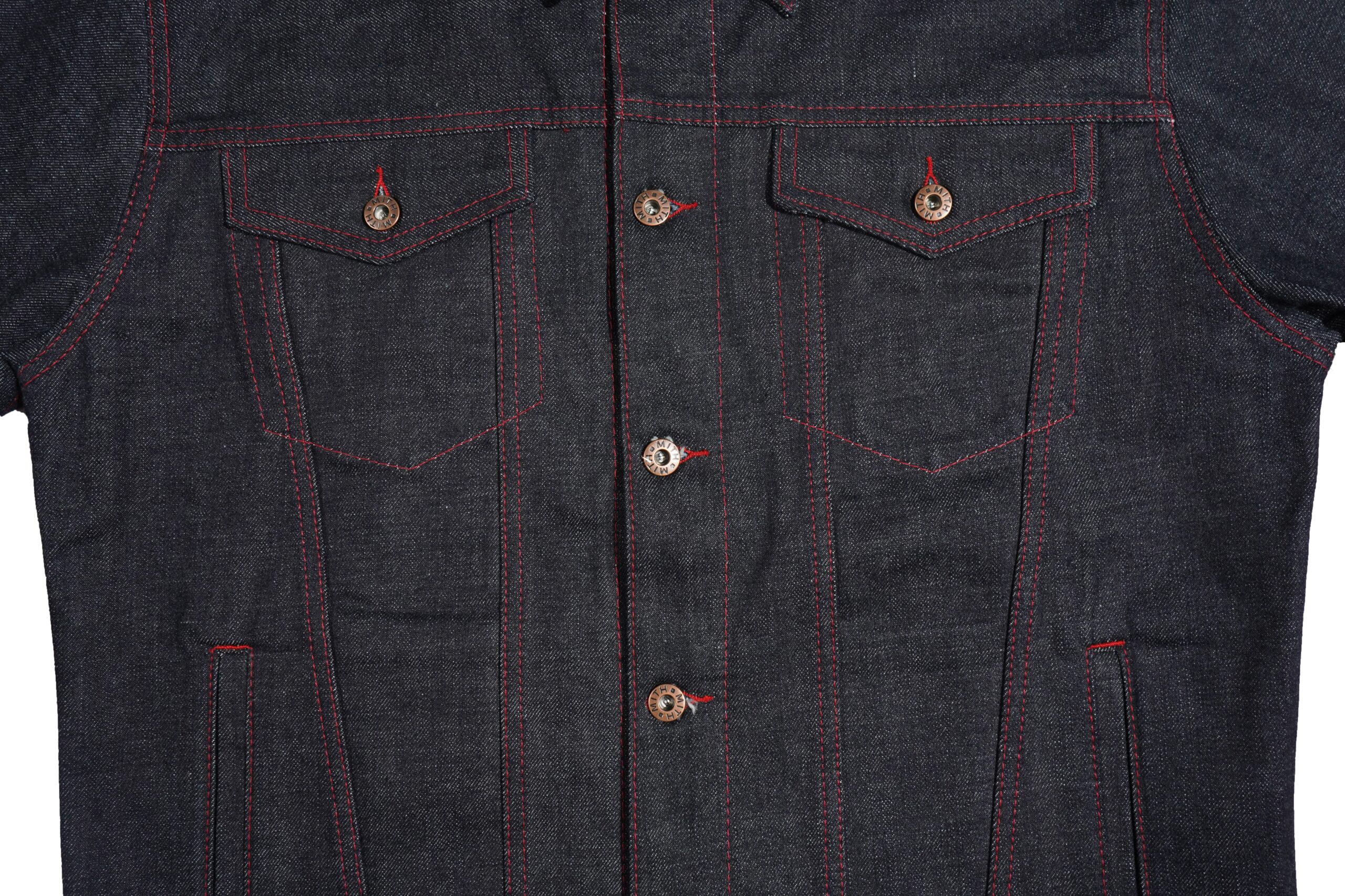 16oz Japanese Selvedge Denim Jacket – Red Thread Indigo